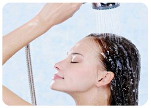 Rinse Hair with Cold Water