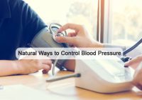 Natural Ways to Control Blood Pressure